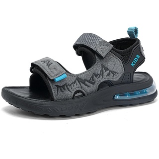 Gakricrey Kinder Sandalen Jungen Sommer Sandalen Strand Wandersandale Trekkingsandalen Sport- Outdoor Sommerschuhe Rutschfest Luftpolster Sohle Y2402 Grau EU 41 - 41 EU