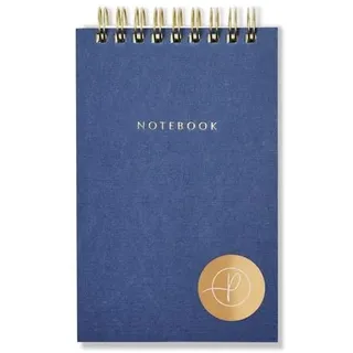 Thalia Notizblock A6 Blau kariert
