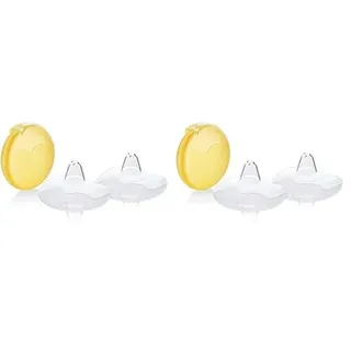 Medela Contact Brusthütchen aus Silikon – Weiches, ultradünnes Design – BPA-frei – 1 Packung mit 2 Hütchen (16 mm) und Aufbewahrungsbox (Packung mit 2)