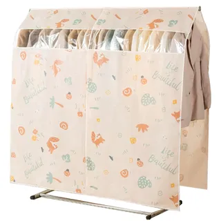 Mengger Kleidersack, Kleiderständer Abdeckung Abdeckung für Kleiderständer 150×150 cm Anti Staub Abdeckung Kleidung Schutzhülle Kleiderschutzhülle Staubdicht Kleidersack Schutzhülle für Kleiderständer