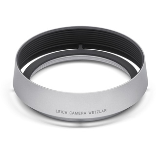 Leica Gegenlichtblende für Leica Q silber eloxiert