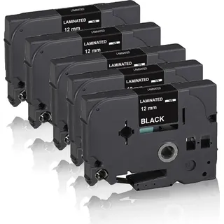 Print-Klex 5x Schriftbänder kompatibel kompatibel mit Bother P-Touch P700 P-Touch P750Series P-Touch P750TDI P-Touch P750W PT-P 900 PT-P 900W PT-P...