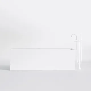 Steinberg 490 Freistehende Badewanne Rechteckig Mattweiß