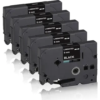 Print-Klex 5x Schriftbänder kompatibel kompatibel mit Bother P-Touch P700 P-Touch P750Series P-Touch P750TDI P-Touch P750W PT-P 900 PT-P 900W PT-P...