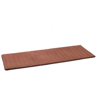 VSUSN Memory Foam Badteppich Anti Rutsch Badematte Absorbent Badvorleger Badezimmerteppich Badematten Duschmatten(50 x 120 cm, Kaffee)