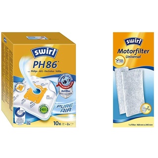 Swirl PH 86 MicroPor Plus Staubsaugerbeutel + Motorfilter Universal