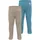 Outdoor Sports Normani Outdoor Sports 2er Pack Baby Merino Unterhose mit Füßen in Blau/Beige Gr 62 Blau Beige 62