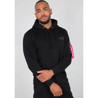 Alpha Industries Back Print Kapuzenpullover Black L