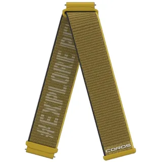 COROS Bracelet en nylon court - 22 mm Accessoires montres/ Bracelets - Jaune/or - TU