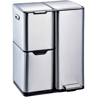 Hti-Living Mülltrennsystem 60 l Silber