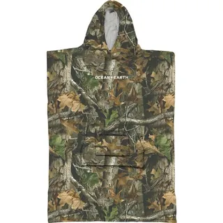 OCEAN EARTH REAL CAMO HOODED Poncho 2026 camo