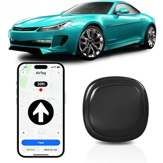 GPS-Tracker Auto Ohne ABO für ios&Android, Mini Trackers für Car | Superstarke Magnetische Car Tracker, IP67 Wasserdicht,Versteckter Tracker für Auto, Echtzeit Tracker,Batterie hält sehr lange
