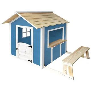 Home Deluxe Spielhaus Der große Palast blau mit Bank 11115