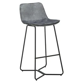 Bessagi Home Barhocker Nery 48 x 103,2 x 57 cm Grau