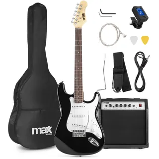 max music Max GigKit E-Gitarre Pack Schwarz