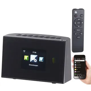 VR-Radio Internet Radio Adapter: WLAN-HiFi-Empfänger (Tuner) für Internetradio und UKW, Fernbedienung (Internet Radio Empfänger, WLAN Radio Empfänger, Lautsprecher iPad)