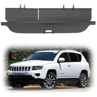 Auto Laderaumabdeckung FüR Jeep Compass 2012 2013 2014 2015 2016 Kofferraum Abdeckung Rollo Einziehbar Kofferraumabdeckung Hutablage Zum Schutz Der PrivatsphäRe Cargo Cover
