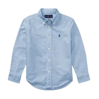 Polo Ralph Lauren für Jungen. 322819238002 Blaues Oxford-Hemd (5años=109/116cm), Lässig, Baumwolle, Klassisch, Langarm, Kinderbekleidung