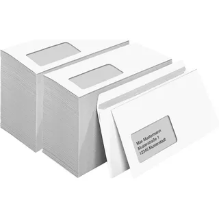 MAILmedia Briefumschläge DIN lang mit Fenster weiß selbstklebend 1.000 St.