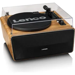 Lenco LS-570OK (Vollautomatisch), Plattenspieler Braun