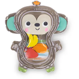 Bright Starts Hungry Monkey Bauchlage Wassermatte, aufblasbares Sensorik Spielzeug für Kleinkinder im Alter von 0-6 Monaten