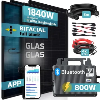 800W inkl. TSUN Wechselrichter + 4 x 460W Solarpanels