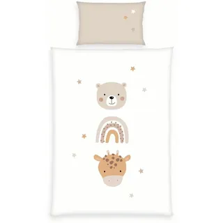 Herding Bettwäsche-Set Little friends - mehrfarbig ¦ Maße cm B: 100 H: 1