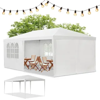 Juskys Partyzelt 3 x 6 m Weiß
