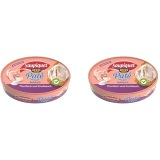 Saupiquet Rio Mare Thunfisch Brotaufstrich Thunfisch & Knoblauch, Cremiger Aufstrich für Brote, Wiederverschließbare Dose, Voller Thunfisch Genuss, 115g (Packung mit 2)