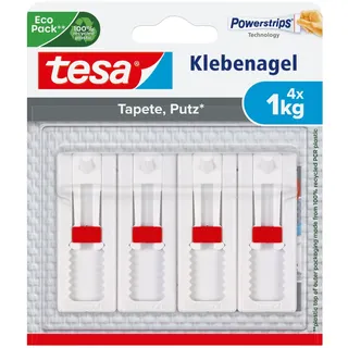 Tesa Verstellbarer Klebenagel für Tapeten und Putz 1 kg 4 Stück