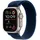 GPS + Cellular 49 mm Titangehäuse natur, Trail Loop Armband blau S/M