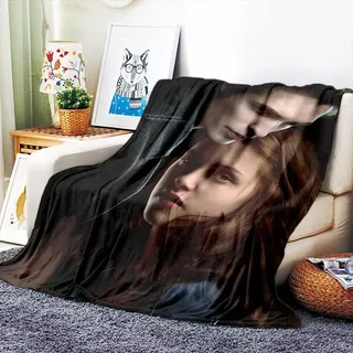 VOZMIO Die Twilight Saga Hochwertige Wärmweiche Flanell-Pülz-Schlafsofa-Decke für Klimaanlage und Nap (150x200cm (60x80in))