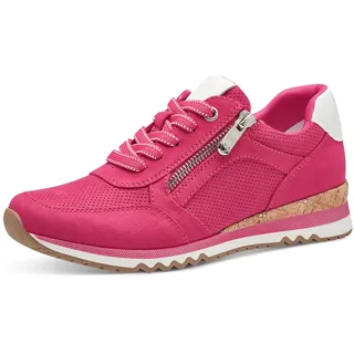 Damen, Sneaker flach mit Reißverschluss Vegan, Rosa pink, comb), 39 EU