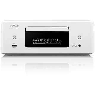 Denon RCD-N12DAB Kompaktanlage, HiFi Verstärker, CD-Player, Internetradio, Musikstreaming, HEOS Multiroom, Bluetooth und WLAN, AirPlay 2, Alexa Kompatibel, 2 Optische TV-Eingänge, DAB+ Radio