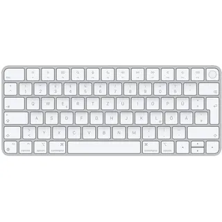 Apple Magic Keyboard mit Touch ID für Mac mit Apple Chip (USB-C), weiß/silber, USB/Bluetooth, DE (MXCK3D/A)