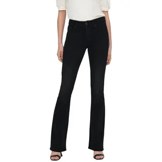 Only Jeans Flared Fit ONLBLUSH MID TAI1099 Schwarz