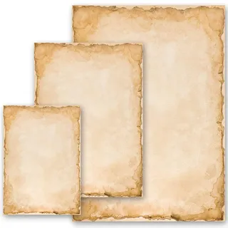 50 Blatt Briefpapier Altes Papier Geschichte VINTAGE - DIN A4 Format | Paper-Media