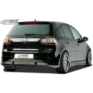 RDX Racedesign Heckschürzenansatz kompatibel mit Volkswagen Golf V HB 3/5-türer 2003-2008 'V2' (ABS)