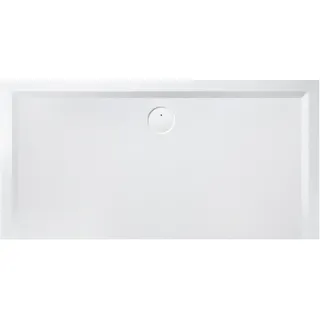 Hoesch Mineralguss-Duschwanne Muna 90x75x3cm, weiß, Solique, Antirutsch
