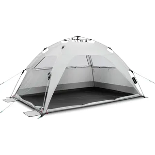 Qeedo Strandmuschel mit UV-Schutz (UV80) & kleinem Packmaß - Leichtes, schnell aufzubauendes Strandzelt (Quick-Up System) bietet Sonnenschutz & Windschutz am Strand, vor allem für Kinder