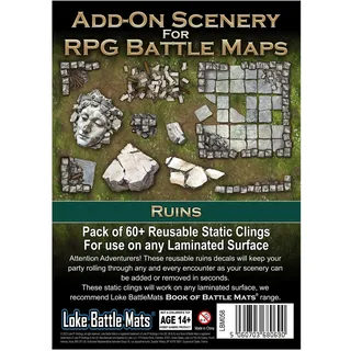 Loke Battlemats | Add On Scenery for RPG Maps Ruins | RPG | Accessory | Ages 14+ | English