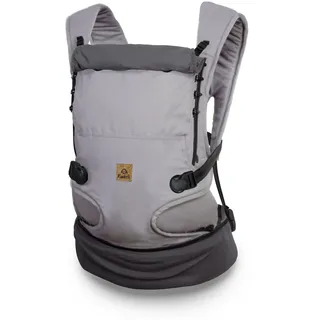 Ruckeli NEO Babytrage, Farbe: Smoky Grey – Mit innovativen Magnet-Schnallen & integriertem Hüftsitz – Ergonomisch & Atmungsaktiv – Nachhaltig produziert in Tschechien – Ab Geburt