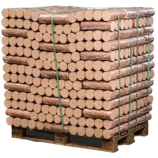 POLLMEIER Premium Buchenholzbriketts Holzbriketts Briketts, 96x10kg Pack, 960kg Palette