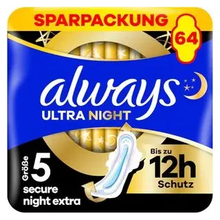 Always Ultra Secure Night Damenbinden 64 Stück