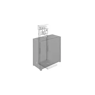 monTEK 30KG Heavy-Duty PC-Halterung unter Schreibtisch, Ohne Bohren Montierbar, Verstellbare Desktop PC Halterung mit Schutzpolstern, 41CM-65CM Höhe, Ideal für Büro, Zuhause, Klassenraum, Weiß
