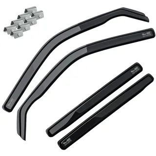 MOTOS Windabweiser Regenabweiser für MERCEDES-BENZ GLK X204 2008-2015 Ästhetisches Design, Langlebig & Robust, Leichte Installation, Energieeinsparung durch Belüftung, Verringerung von Lärm und Lufttu