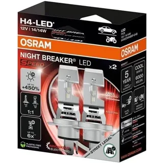 SET 2x LED-Autobirnen NIGHT BREAKER SPEED H4 P43T/14W/12V 6000K - Osram