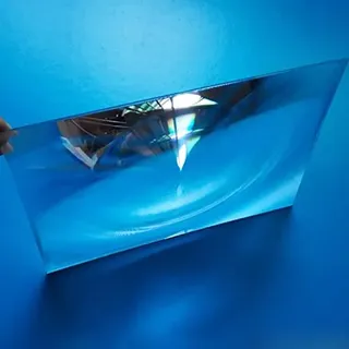 Akatsukiqi Vergrößerungs-Solar-Konzentratorlinsen, 400 x 300 mm, große optische Kunststoff-Solar-Fresnellinse, PMMA für Projektor, Brennweite 600 mm, 1 Stück (Durchmesser: 400 x 300 mm, Brennweite: