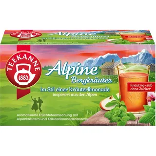 Teekanne Alpine Bergkräuter Tee Teebeutel 18 x 2 g