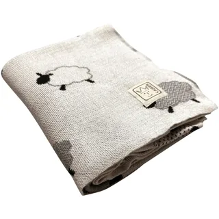 Kaiser Babydecke Sheep in Creme - (L)100 x (B)80 cm Organic Cotton, beige